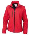 R128F Women's Layer Base Softshell Jacket Red colour image